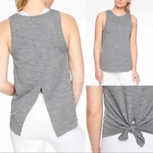 ATHLETA FOOTHILL HEATHER GREY TANK TOP XS